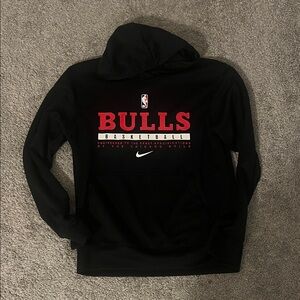 Nike Black Bulls Basketball Hoodie